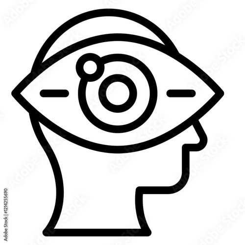 AR contact lenses Vector Design Icon Style