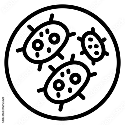 Pathogen Vector Design Icon Style