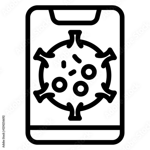 Contact tracing Vector Design Icon Style