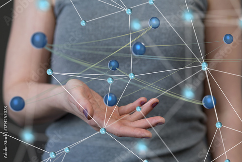 Global network. Blockchain....
