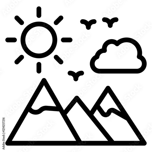 Adventure Vector Design Icon Style