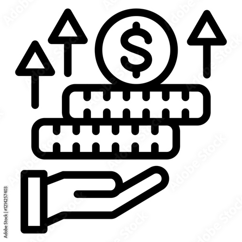 Pension payout Vector Design Icon Style