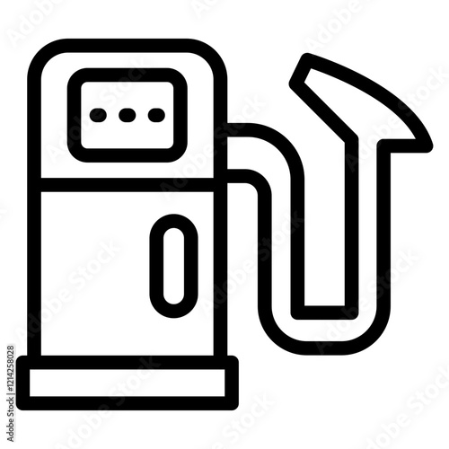 Gas Station Vector Design Icon Style