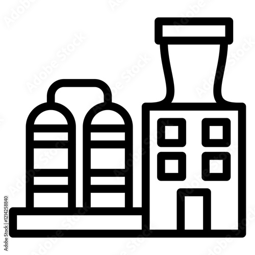 Refinery Vector Design Icon Style