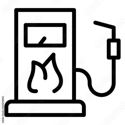 Gas Pump Vector Design Icon Style