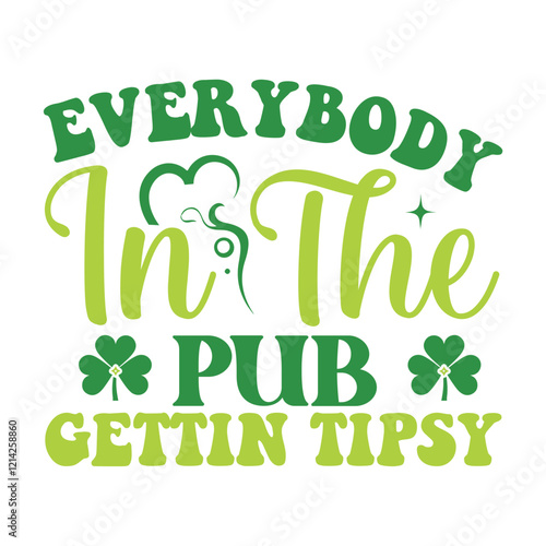 Everybody in the pub gettin tipsy SVG Design
