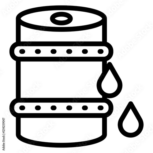 Oil Barrel Vector Design Icon Style