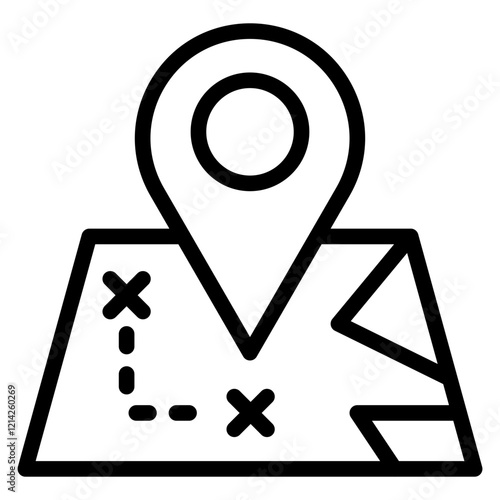 Map Vector Design Icon Style