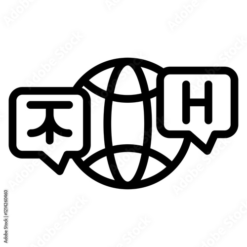 Language Study Vector Design Icon Style