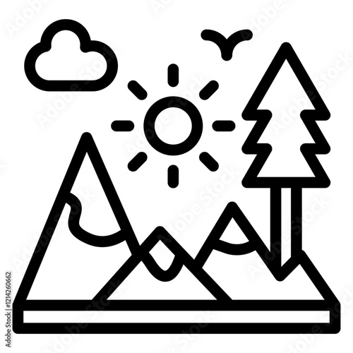 Adventure Vector Design Icon Style