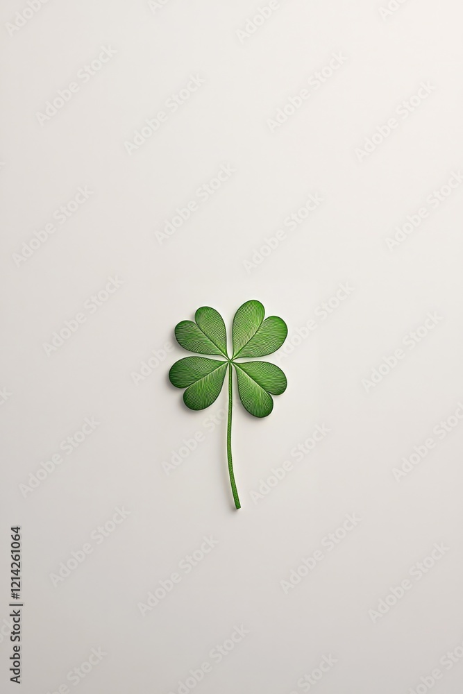 commercial photography for advertising campaign showcasing single vibrant green shamrock etched into white ceramic commercial photography for advertising campaign showcasing single vibrant green shamrock etched into white ceramic