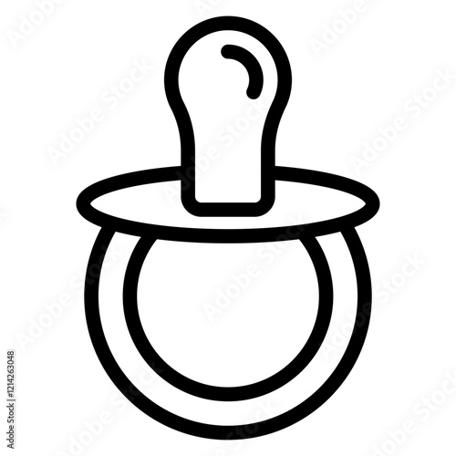 Pacifier Vector Design Icon Style