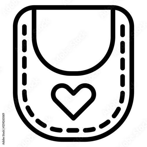 Bib Vector Design Icon Style