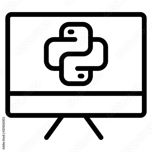 Python Vector Design Icon Style