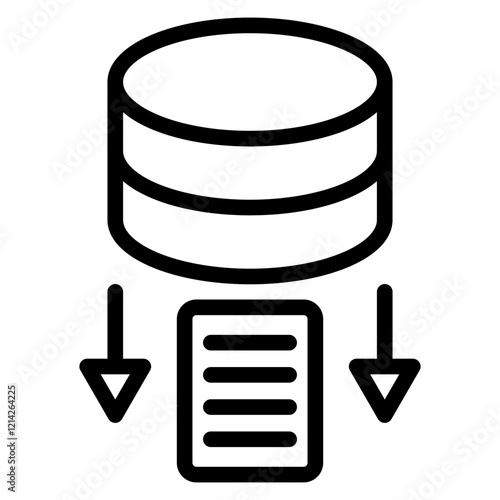 Data Extraction Vector Design Icon Style