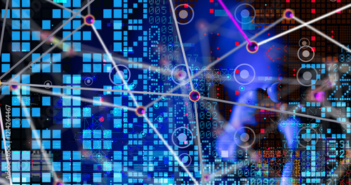 Neural network 3D illustrat...