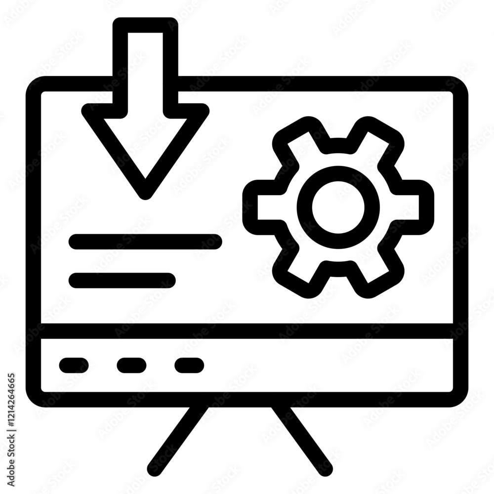 Landing Page Vector Design Icon Style Landing Page Vector Design Icon Style
