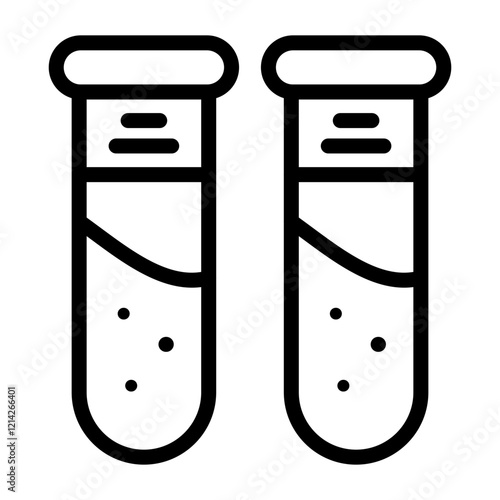 Test Tube Vector Design Icon Style