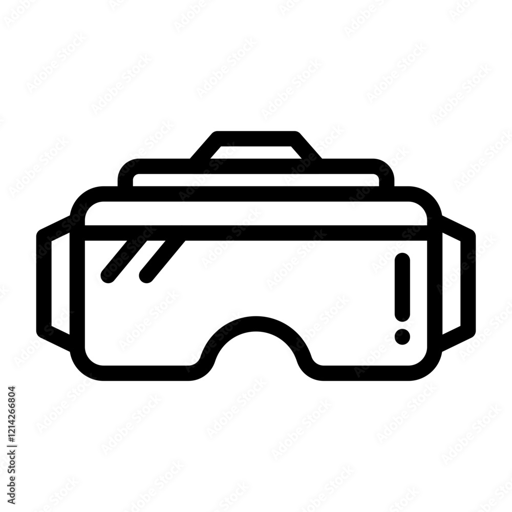 Virtual Reality Vector Design Icon Style Virtual Reality Vector Design Icon Style