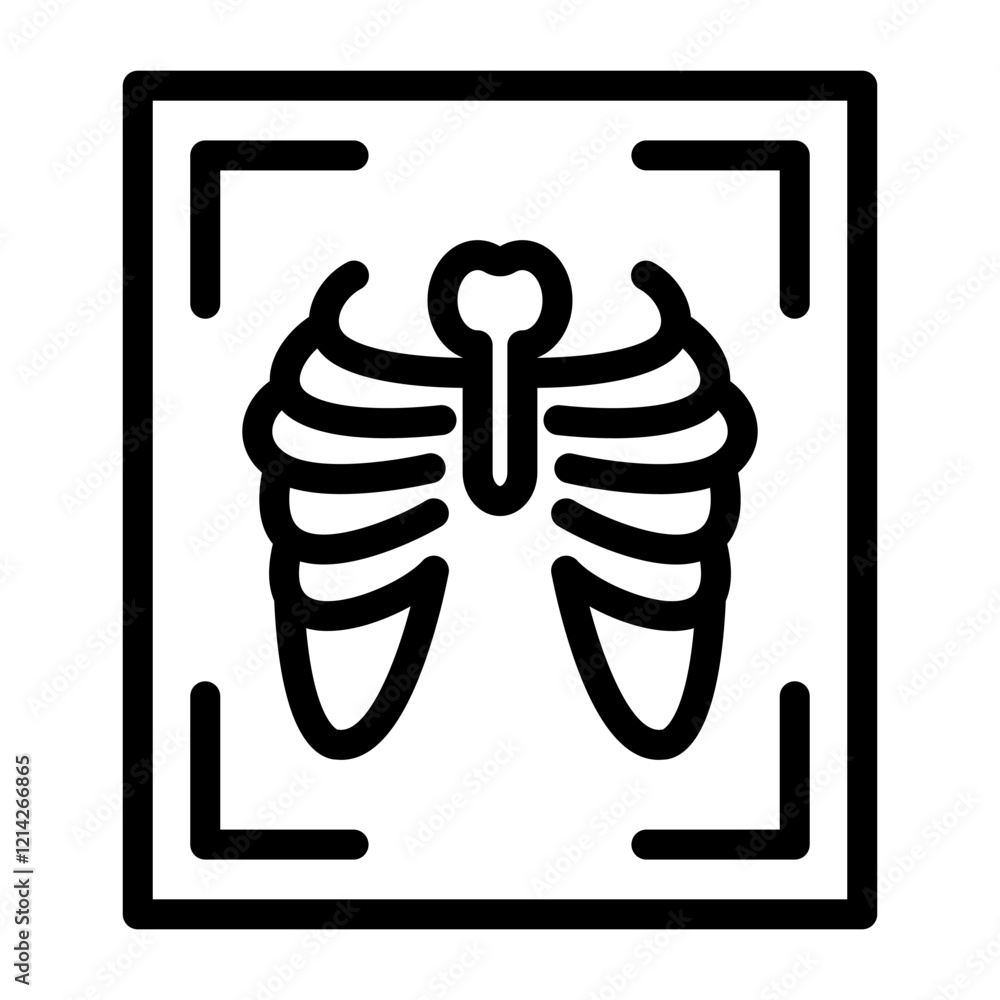 Fototapeta premium X-ray Vector Design Icon Style