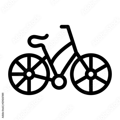 Bicycle Vector Design Icon Style