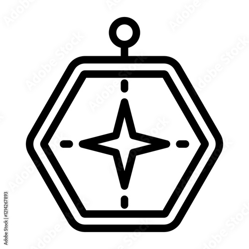 Compass Vector Design Icon Style