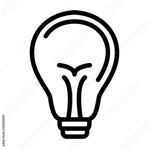 Lightbulb Vector Design Icon Style