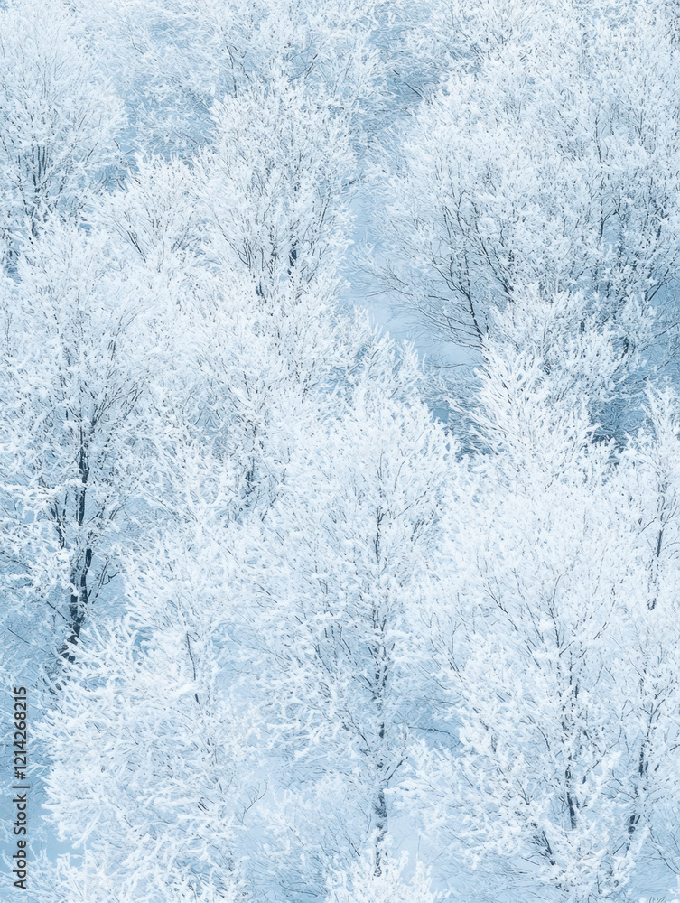 Snowy forest in winter background Snowy forest in winter background