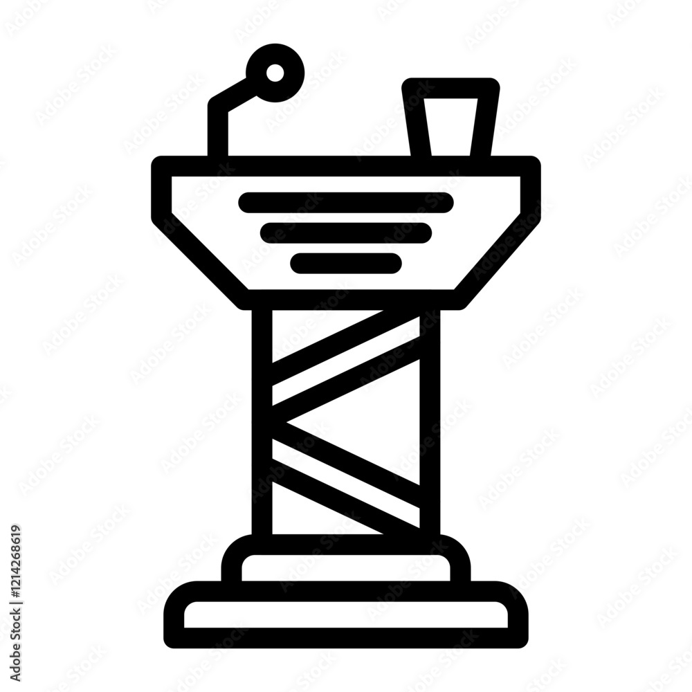 Podium Vector Design Icon Style Podium Vector Design Icon Style