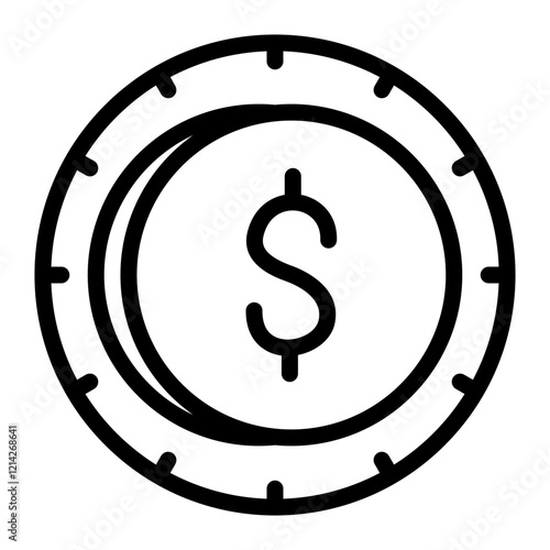 Coin Vector Design Icon Style