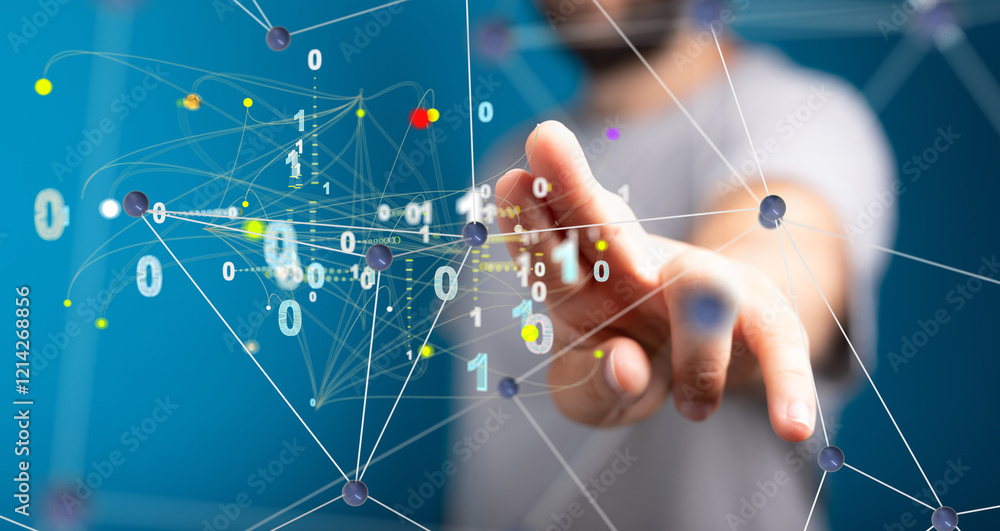 Molecular background with DNA. Network with connecting dots and lines. Molecular background with DNA. Network with connecting dots and lines.