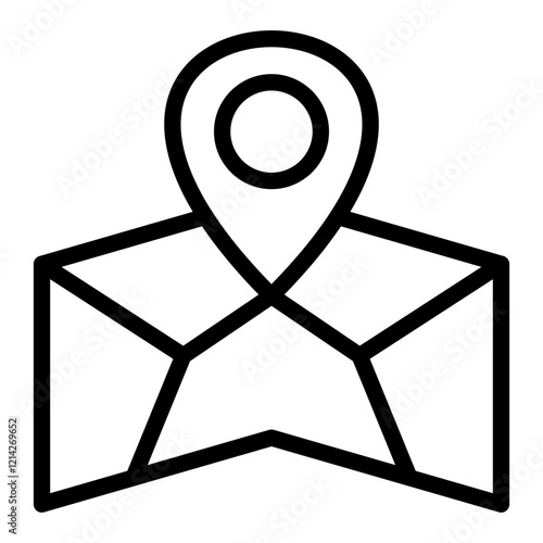 Mapping Vector Design Icon Style