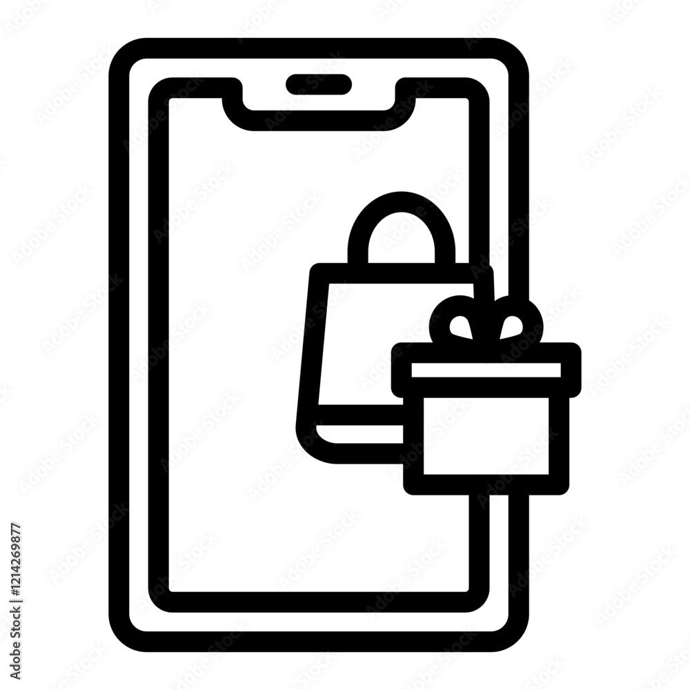 Shopping Vector Design Icon Style Shopping Vector Design Icon Style