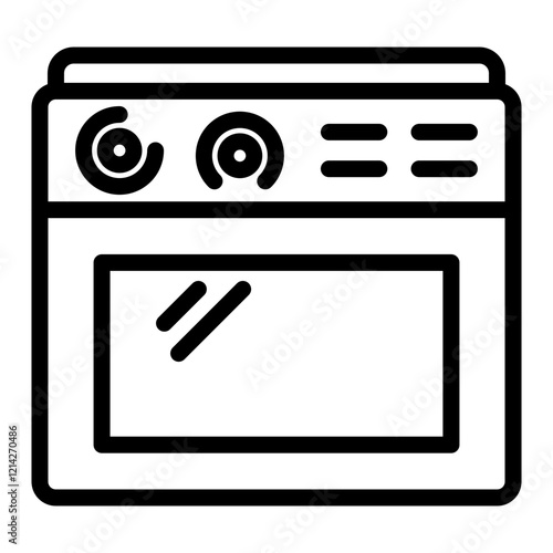 Oven Vector Design Icon Style