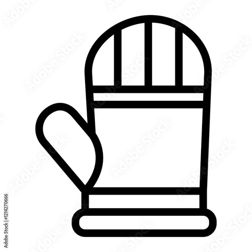 Oven Glove Vector Design Icon Style