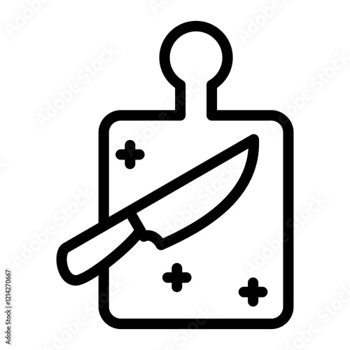 Cutting Knife Vector Design Icon Style