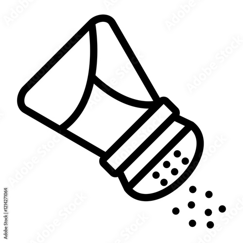 Salt Shaker Vector Design Icon Style