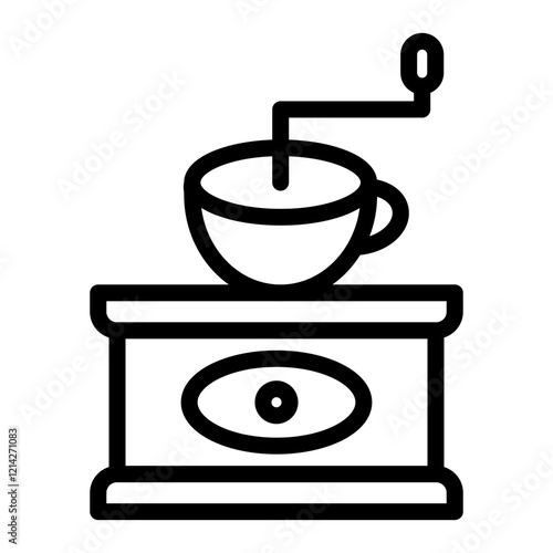 Coffee Grinder Vector Design Icon Style