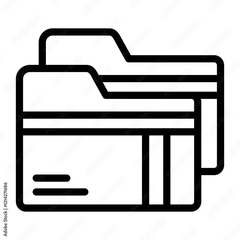 Folder Vector Design Icon Style Folder Vector Design Icon Style
