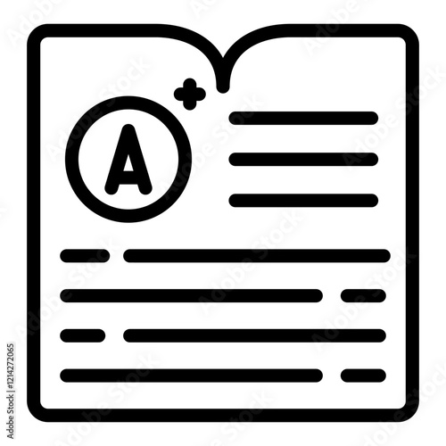 Report Card Vector Design Icon Style