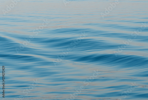 Tranquil Blue Water Texture in Soft Light