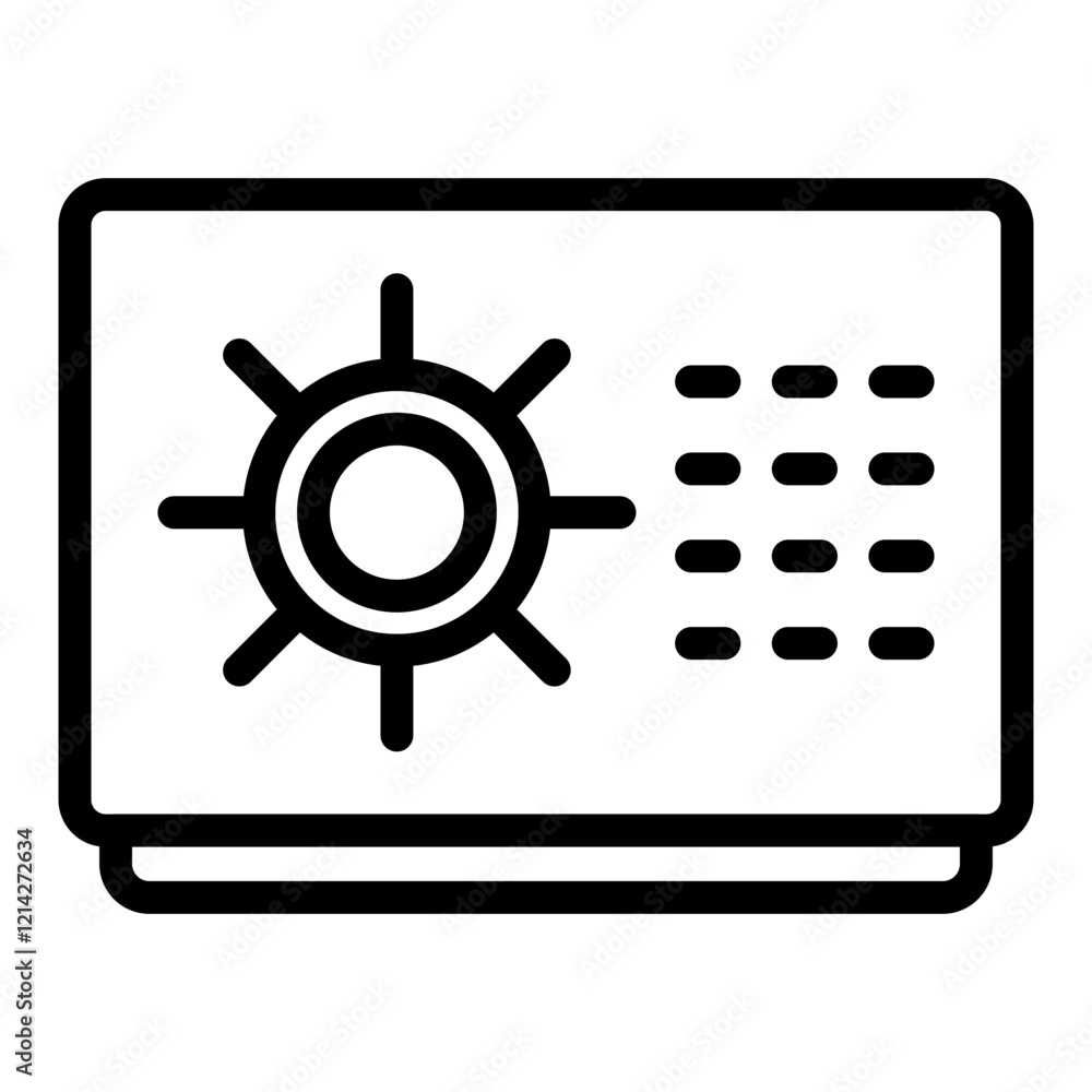 Vault Vector Design Icon Style Vault Vector Design Icon Style