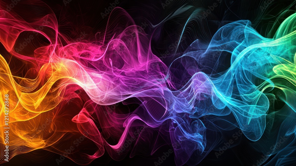 A vibrant design with flowing shapes and dynamic colors, creating an energetic and fantastic aesthetic. A vibrant design with flowing shapes and dynamic colors, creating an energetic and fantastic aesthetic.