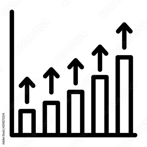 Growth Vector Design Icon Style