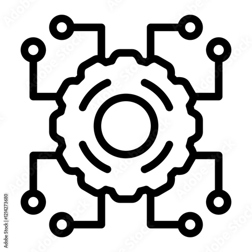 Integration Vector Design Icon Style