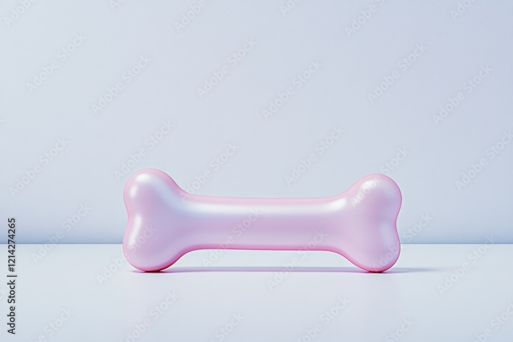 commercial photography for advertising campaign showcasing minimalistic arrangement of bone-shaped toy with soft pastel commercial photography for advertising campaign showcasing minimalistic arrangement of bone-shaped toy with soft pastel