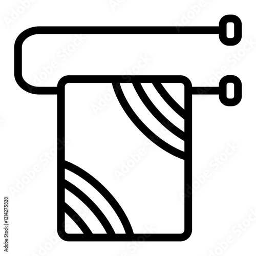 Towel rack Vector Design Icon Style