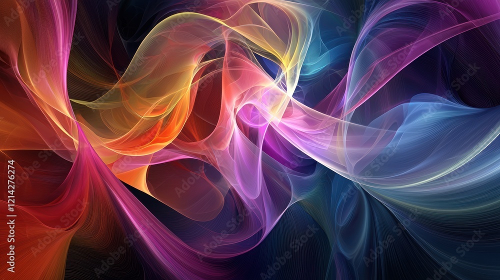 A vibrant, swirling abstract design with bold colors and dynamic shapes. A vibrant, swirling abstract design with bold colors and dynamic shapes.
