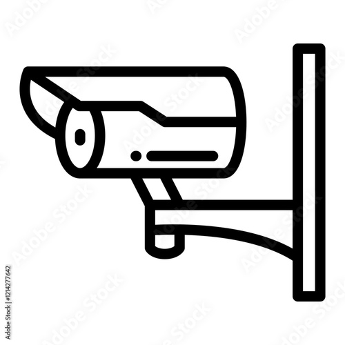 Securitycamera Vector Design Icon Style