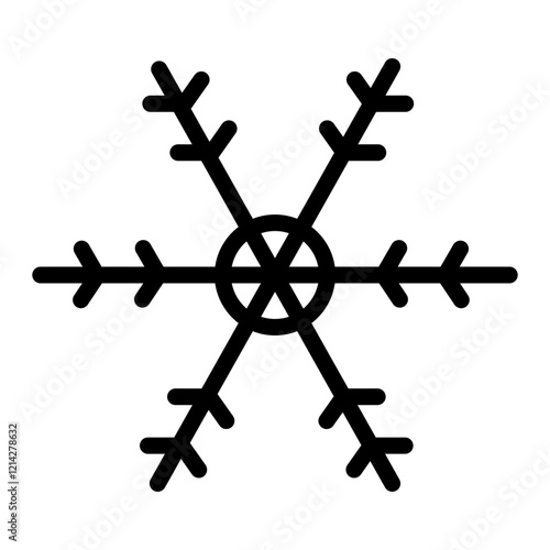 Snowflake Vector Design Icon Style